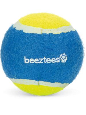 Beeztees Köpek Oyuncağı, Tenis Topu, Mavi/Sarı, 10cm