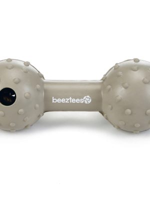 Beeztees Köpek Oyuncağı, Ödül ve Oyun, Dambıl, Kauçuk, Bej, 11,5cm