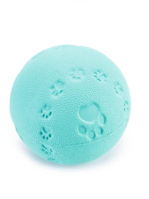 Beeztees Köpek Oyuncağı, Sesli, Top, Kauçuk, Turkuaz, 7,5cm