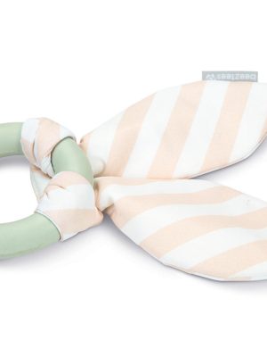 Beeztees Yavru Köpek Diş Oyuncağı, İçi Dolu Halka ve Kumaş, Kauçuk, Yeşil, 8,5cm