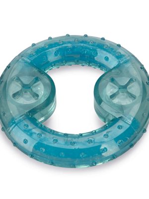 Beeztees Yavru Köpek Oyuncağı, Diş Kaşıma için Soğutulabilir, TPR, Mavi, 10x10x2,3cm