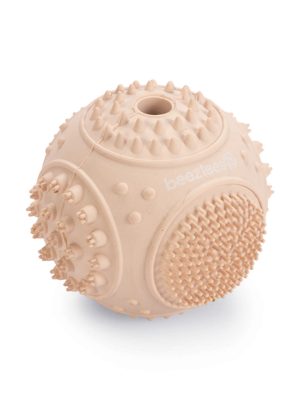 Beeztees Yavru Köpek Oyuncağı, Diş Kaşıma ve Masaj Topu, Kauçuk, Pembe, 5cm