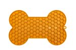 Beeztees Yavru Köpek Yaş Mama Yeme Oyuncağı, Kemik Şeklinde, Silikon, Turuncu, 18x11cm - Görsel 5