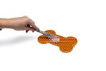 Beeztees Yavru Köpek Yaş Mama Yeme Oyuncağı, Kemik Şeklinde, Silikon, Turuncu, 18x11cm - Görsel 8