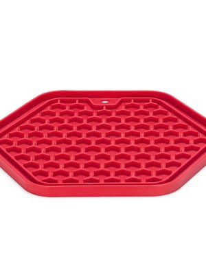 Beeztees Yavru Köpek Yaş Mama Yeme Oyuncağı, Sekizgen Şeklinde, Silikon, Pembe, 23x20cm