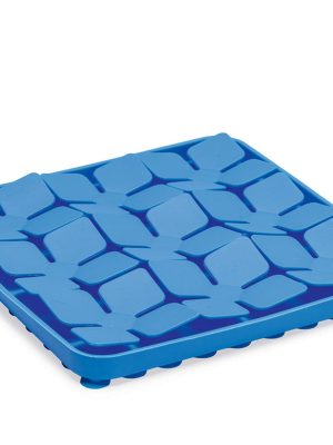 Beeztees Yavru Köpek Mama Yeme Oyuncağı, Kare Şeklinde, Silikon, Mavi, 20x20cm