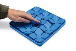 Beeztees Yavru Köpek Mama Yeme Oyuncağı, Kare Şeklinde, Silikon, Mavi, 20x20cm - Görsel 4