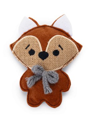 Beeztees Kedi Oyuncağı, Tilki, Kediotlu, Kırmızı, 11x9cm