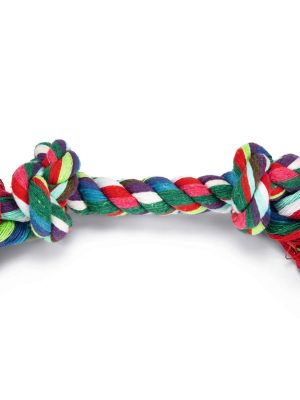Beeztees Köpek Oyuncağı, Çift Düğümlü Diş İpi, Pamuk İplerden, 20x4x4cm, 50gr