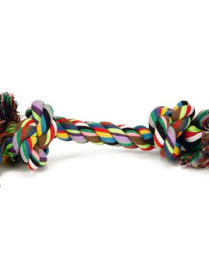 Beeztees Köpek Oyuncağı, Çift Düğümlü Diş İpi, Pamuk İplerden, 38x8x8cm, 300gr