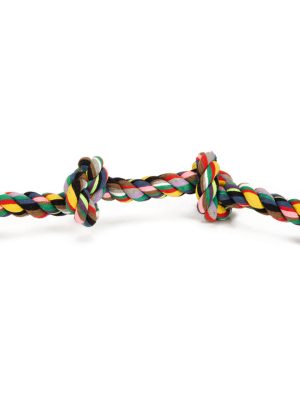 Beeztees Köpek Oyuncağı, Çift Düğümlü Diş İpi, Pamuk İplerden, 60x7x7cm, 360gr