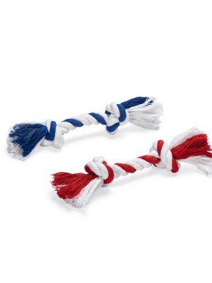 Beeztees Köpek Oyuncağı, Çift Düğümlü Diş İpi, Pamuk İplerden, 18x2,5x2,5cm, 50gr