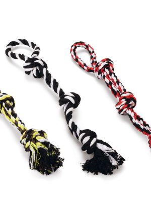 Beeztees Köpek Oyuncağı, Üç Düğümlü Diş İpi, Tutamaçlı, 40cm, 115gr