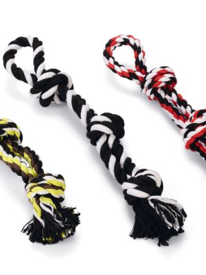 Beeztees Köpek Oyuncağı, Üç Düğümlü Diş İpi, Tutamaçlı, 40cm, 250gr