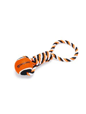 Beeztees Köpek Oyuncağı, Diş İpi Tutamaçlı Tenis Topu, 30x7x6,3cm, 135gr