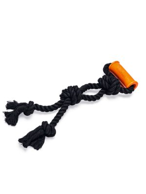 Beeztees Köpek Oyuncağı, Diş İpi, TPR Tutamaçlı, Siyah, 40x13,5x5,5cm, 232gr
