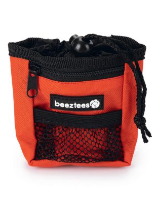 Beeztees Köpek Ödül ve Dışkı Toplama Poşeti Taşıma Bel Çantası, Kırmızı, 8x14x10cm