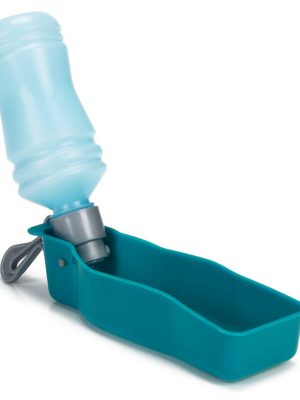 Beeztees Köpek Seyahat Su Şişesi, Mavi, 24,5x6,5x6,5cm, 250ml