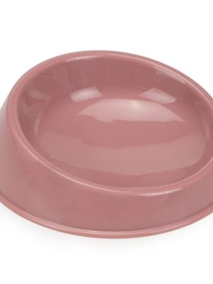 Beeztees Kedi Mama Kabı, Plastik, Gül Kurusu 15cm