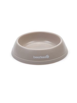 Beeztees Kedi Mama Su Kabı, Plastik, Bej 14,5cm