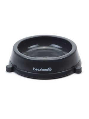 Beeztees Kedi Mama Su Kabı, Kaymaz, Plastik, Antrasit 17cm