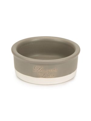 Beeztees DBL Kedi Mama Su Kabı, Seramik, Mat Gri, 12cm, 300ml