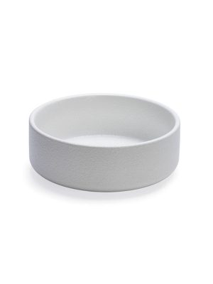 Beeztees DBL Köpek Mama Su Kabı, Seramik, Mat Beyaz, 16cm, 800ml