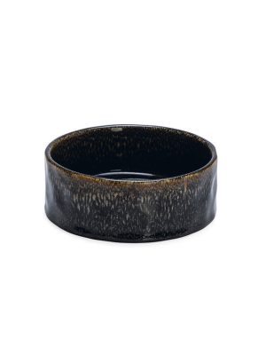 Beeztees DBL Köpek Mama Su Kabı, Seramik, Siyah, 16cm, 800ml