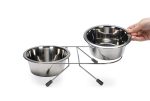 Beeztees Köpek İkili Mama Su Kabı, Paslanmaz Çelik, 16cm, 2x900ml - Görsel 2