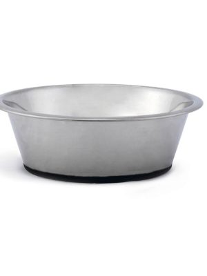 Beeztees Köpek Mama Su Kabı, Kaymaz Tabanlı, Paslanmaz Çelik, 25cm, 2,7L