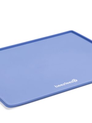 Beeztees Mama Su Kabı Servisi, Silikon, Kaymaz, Mavi, 40x30cm