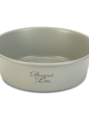 Beeztees DBL Köpek Mama Su Kabı, Mat Gri Paslanmaz Çelik, 20cm, 1,9L