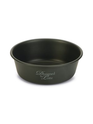 Beeztees DBL Köpek Mama Su Kabı, Mat Siyah Paslanmaz Çelik, 13cm, 470ml