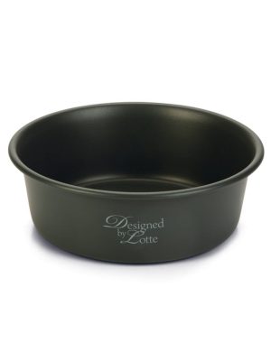 Beeztees DBL Köpek Mama Su Kabı, Mat Siyah Paslanmaz Çelik, 16cm, 940ml