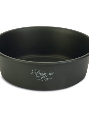 Beeztees DBL Köpek Mama Su Kabı, Mat Siyah Paslanmaz Çelik, 20cm, 1,9L