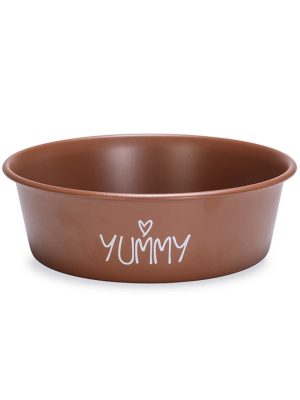 Beeztees Yavru Köpek Mama Su Kabı, Paslanmaz Çelik, Kaymaz Taban, Kiremit, 16cm, 940ml