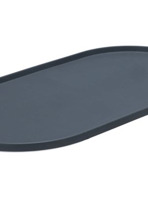 Beeztees DBL Mama Su Kabı Servisi, Silikon, Kaymaz, Antrasit, 55x30x1,7cm