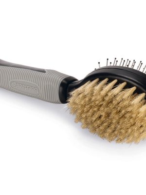 Beeztees Köpek Fırçası ve Tarağı, Çift Taraflı, SM, Siyah Gri, 21cm, 21x6x6cm