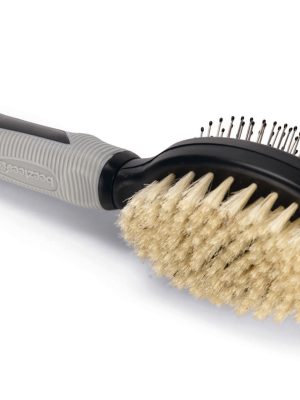 Beeztees Köpek Fırçası ve Tarağı, Çift Taraflı, L, Siyah Gri, 22,5cm, 22,5x6,5x7,5cm