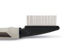 Beeztees Tüy Dökme Dönemi Köpek Tarağı, L, Siyah Gri, 21cm, 21x5,5x3cm - Görsel 3