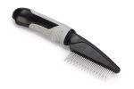 Beeztees Tüy Dökme Dönemi Köpek Tarağı, S, Siyah Gri, 21cm, 21x5,5x3cm