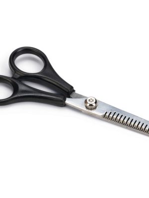 Beeztees Köpek Tüy İnceltme Makası, Siyah, 17cm, 17x6x1cm