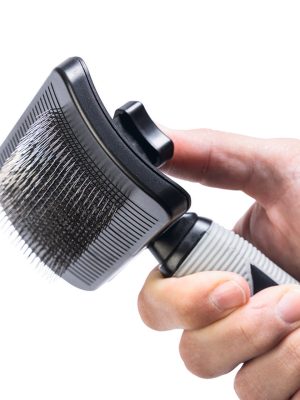 Beeztees Uzun Tüylü Köpek Tarağı, Bas-Çek Birikmiş Tüyleri Kolay Sıyırma, Siyah, 19x10,5x5cm