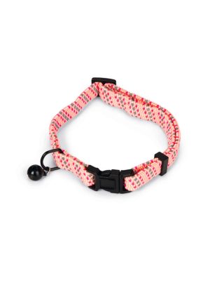 Beeztees Kedi Boyun Tasması, Zilli, Pembe, 24,5-33cm