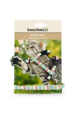 Beeztees Yavru Kedi Göğüs Tasması ve Gezdirme Kayışı, 120cm, Yeşil, 15-33cm - Görsel 2