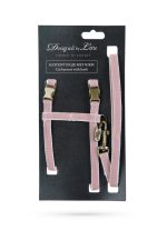 Beeztees DBL Kedi Göğüs Tasması ve Gezdirme Kayışı, 130cm, Pudra Pembe, 27-45cm - Görsel 2