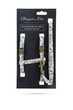 Beeztees DBL Kedi Göğüs Tasması ve Gezdirme Kayışı, 130cm, Bej, 27-45cm - Görsel 2