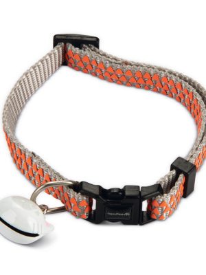 Beeztees Kedi Boyun Tasması, Zilli, Açık Gri, 20-30cm