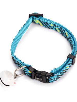 Beeztees Kedi Boyun Tasması, Zilli, Mavi, 20-30cm