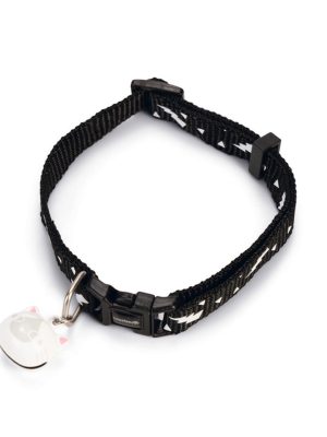 Beeztees Kedi Boyun Tasması, Zilli, Siyah, 20-30cm